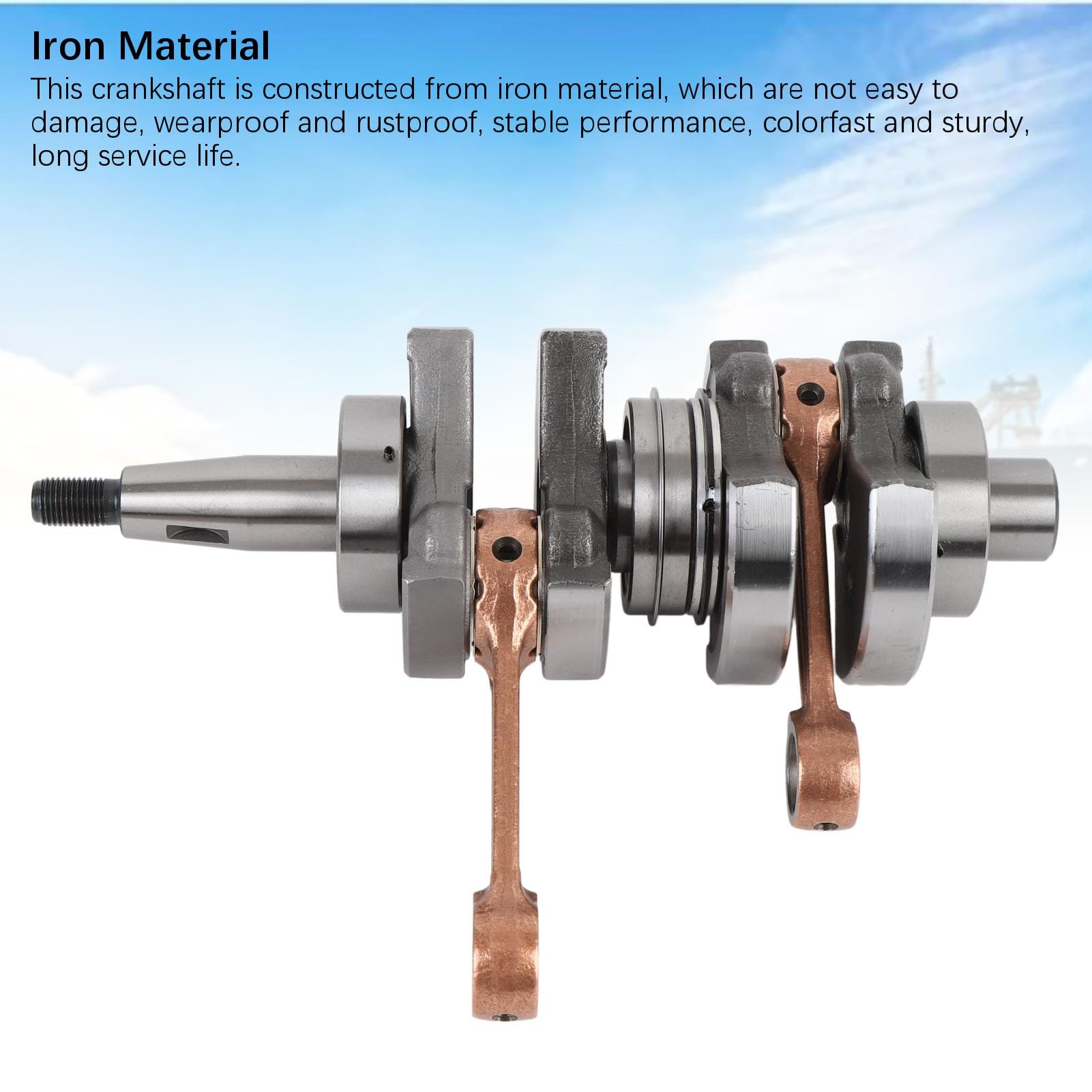 6B4 11400 00 Conjunto del cigüeñal de Alto Rendimiento Motor del cigüeñal del cigüeñal del cigüeñal para 2 Tiempos 9.9 a 15 Motores Marinos de Botes Marinos