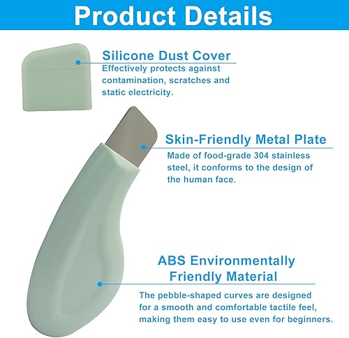 Miniatura 4 de Zorfeter Removedor de puntos negros de limpieza profunda verde, espátula de silicona para la piel, raspador de nariz seguro para hombres y mujeres