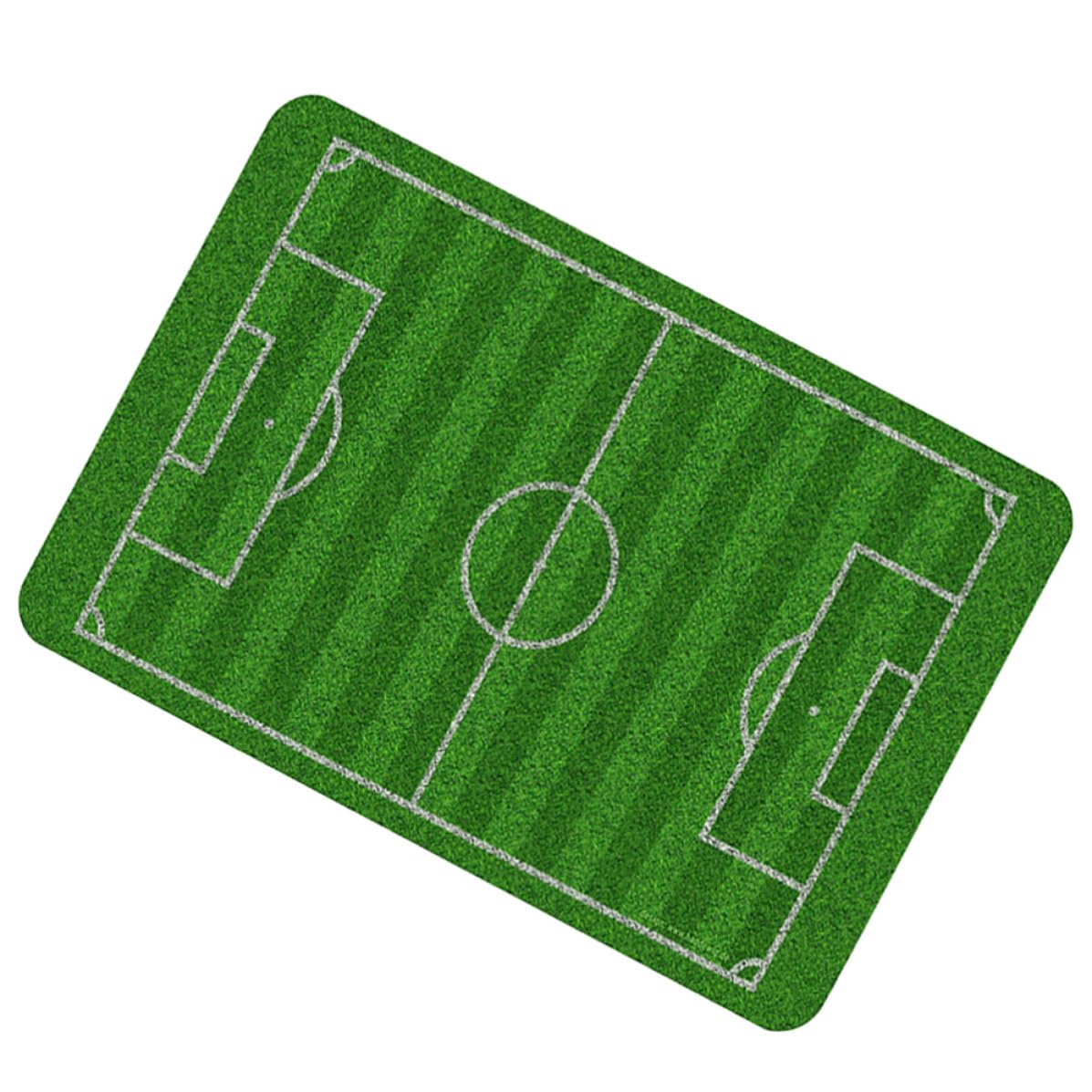 Alfombrilla de fútbol Tofficu antideslizante de poliéster para entrada de casa y baño