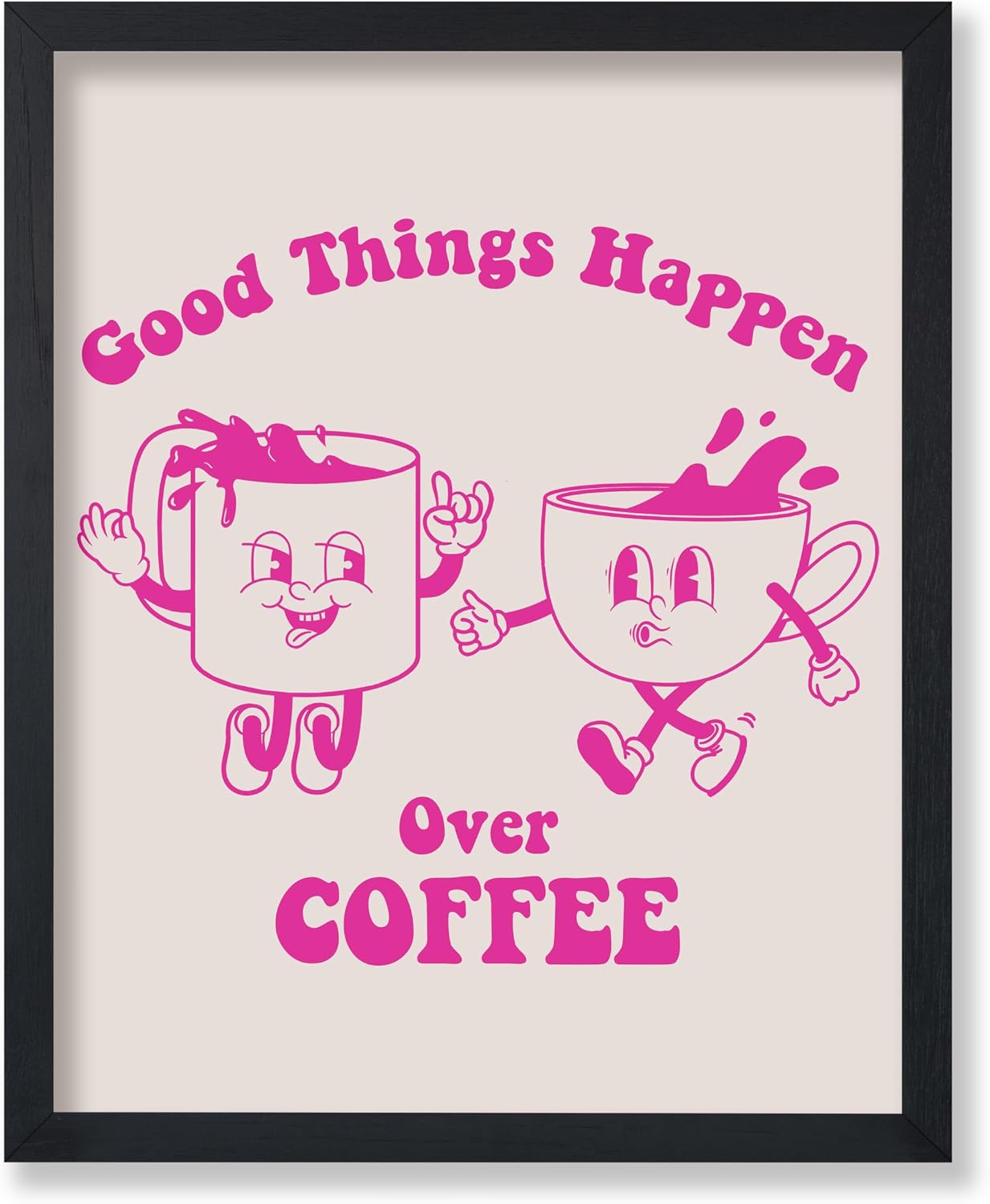 Poster Master If It's Nice Play It Twice Poster - Retro Record Player Print - Turntable Art - Music Design - Pink Preppy Design - Trendy Artwork - Living Room or Music Room Decor - 8x10 UNFRAMED