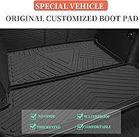 Vista 2 de Elsetyler - Alfombrilla de carga para 2021 2022 2023 2024 2025 Q7 - Negra TPO, apta para cualquier clima, resistente, impermeable, tapete