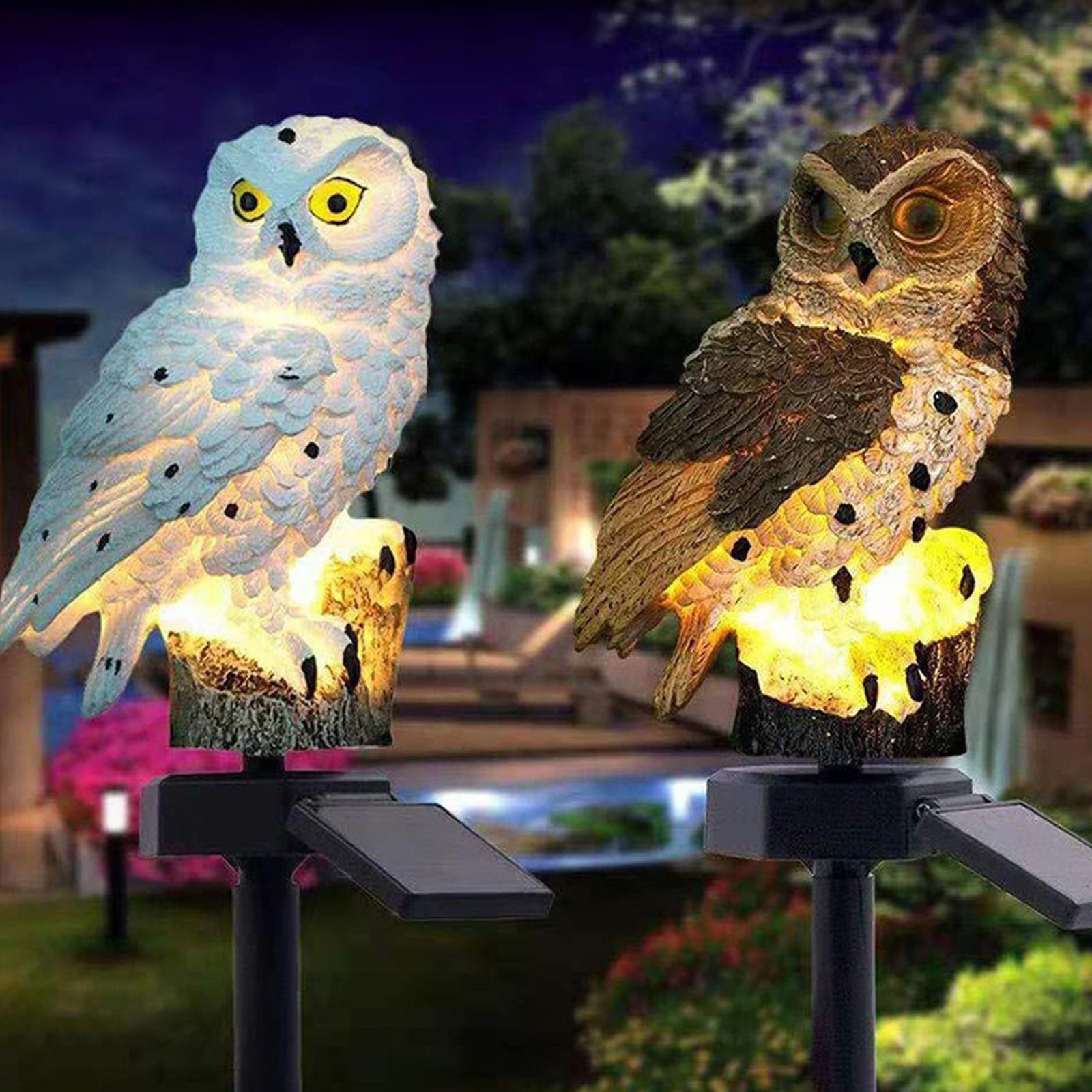 Whbbbj Owl Solar Light Garden Decor, Owl Path LED Lights