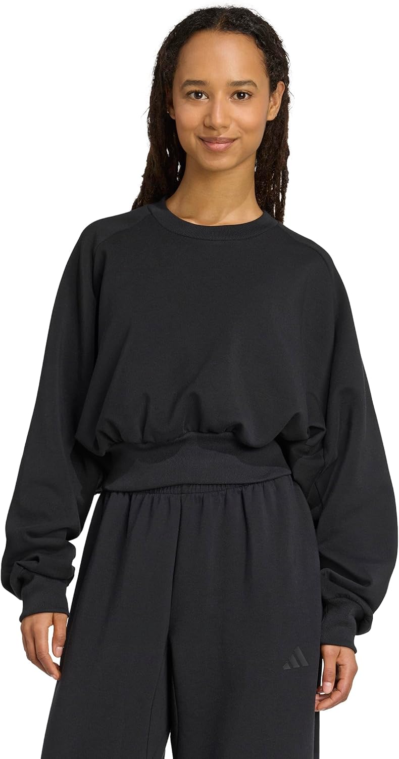 adidas womens All Szn Soft Lux Loose Sweatshirt