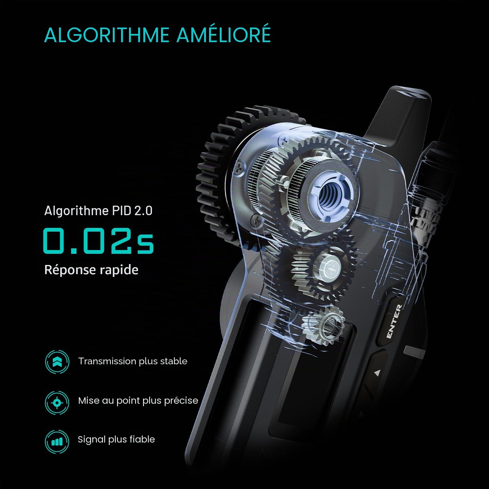 Tilta Nucleus-M II Follow Focus Système de contrôle d'objectif sans fil avec moteur Nucleus-M II et unité manuelle FIZ pour appareils photo reflex numériques sans miroir WLC-T06-K1