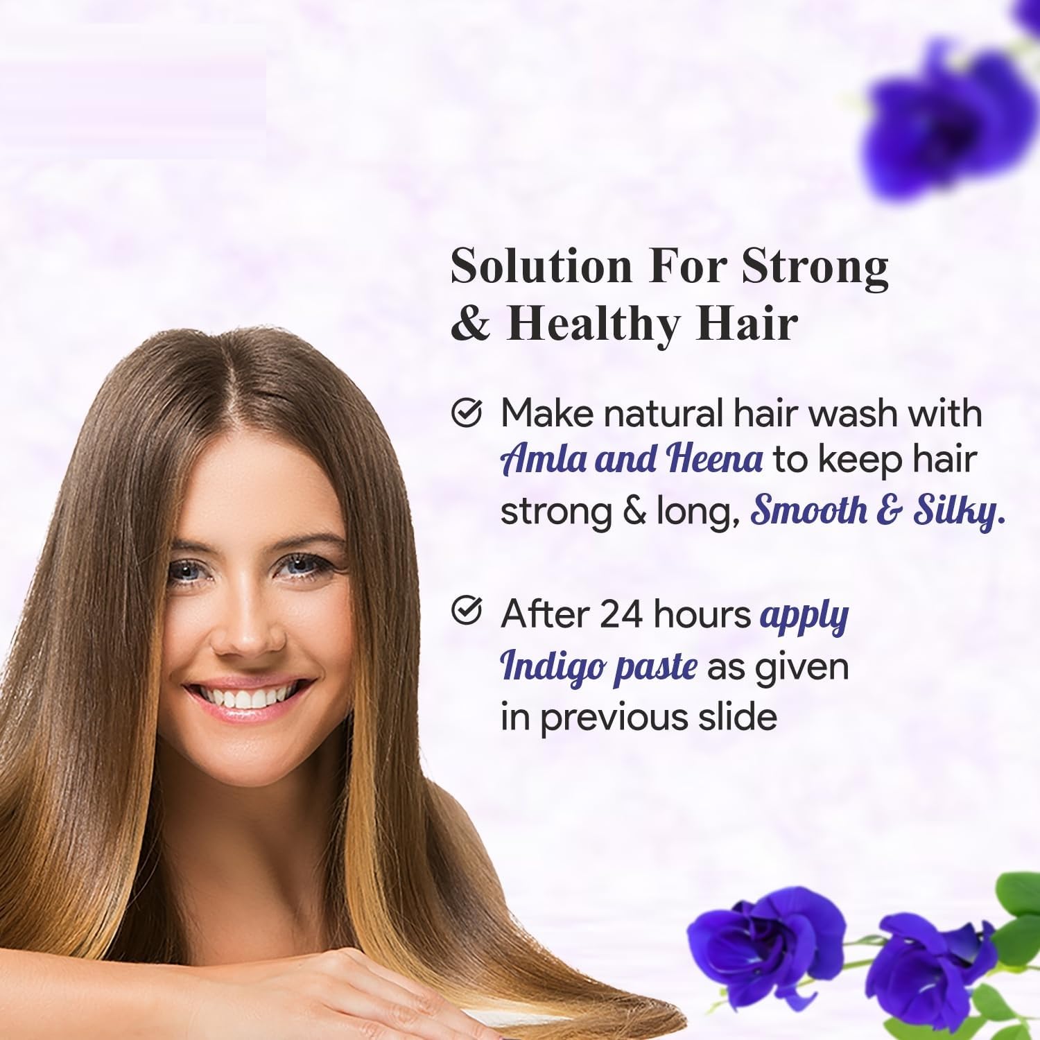 Generic 100% Herbal Indigo Powder for Natural Hair Colouring and Strong and Smooth Hair, 100g