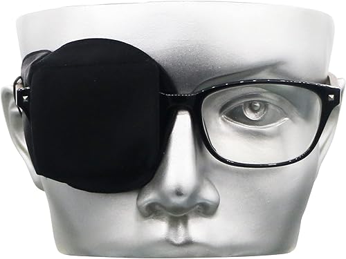 Miniatura 8 de Astropic Parche de ojo de seda 3D para adultos y niños  Parche médico para gafas (Balck - Ojo de sabiduría, ojo izquierdo)