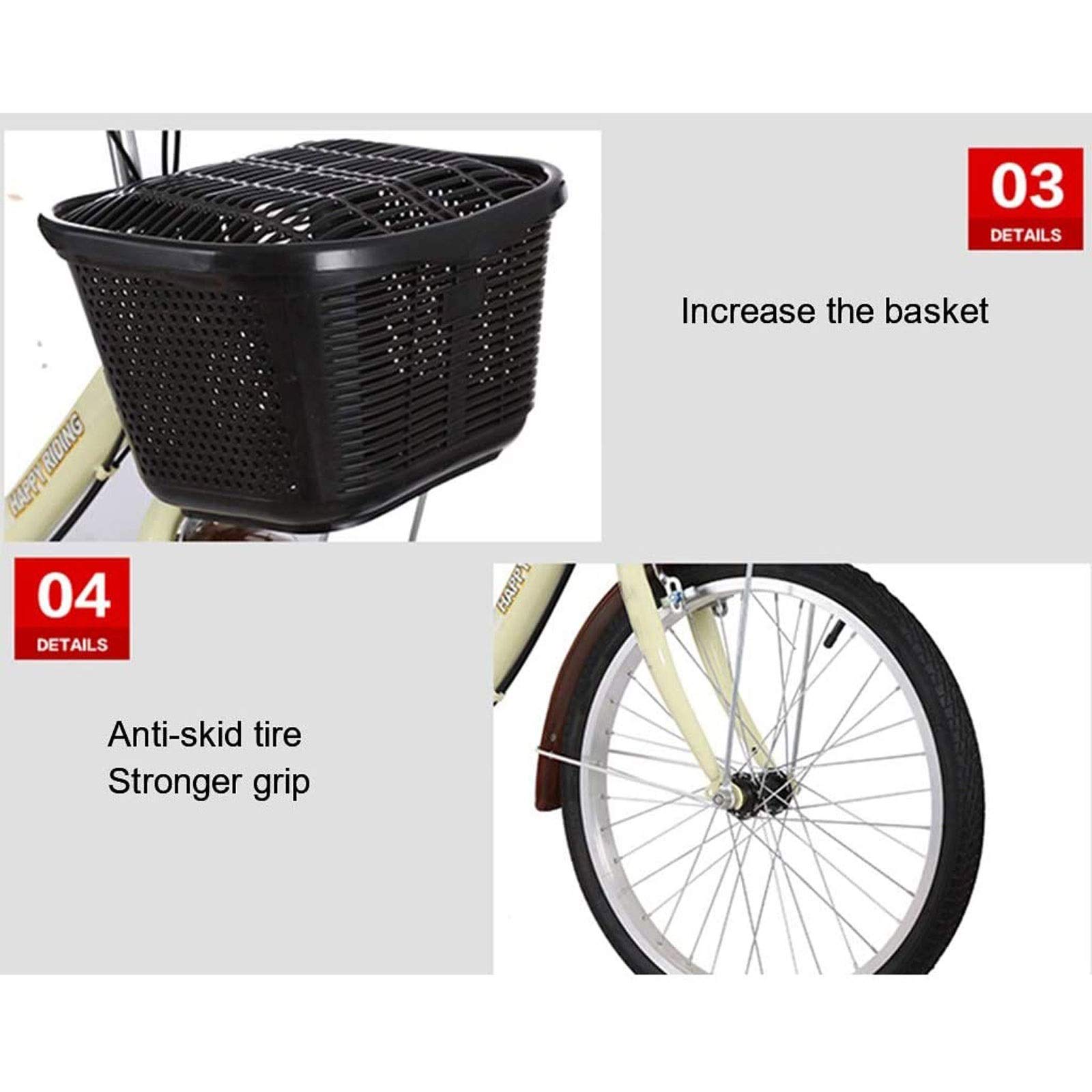 Amazon | 3輪大人用三輪車 7スピード大人用トライク 20インチ 3輪