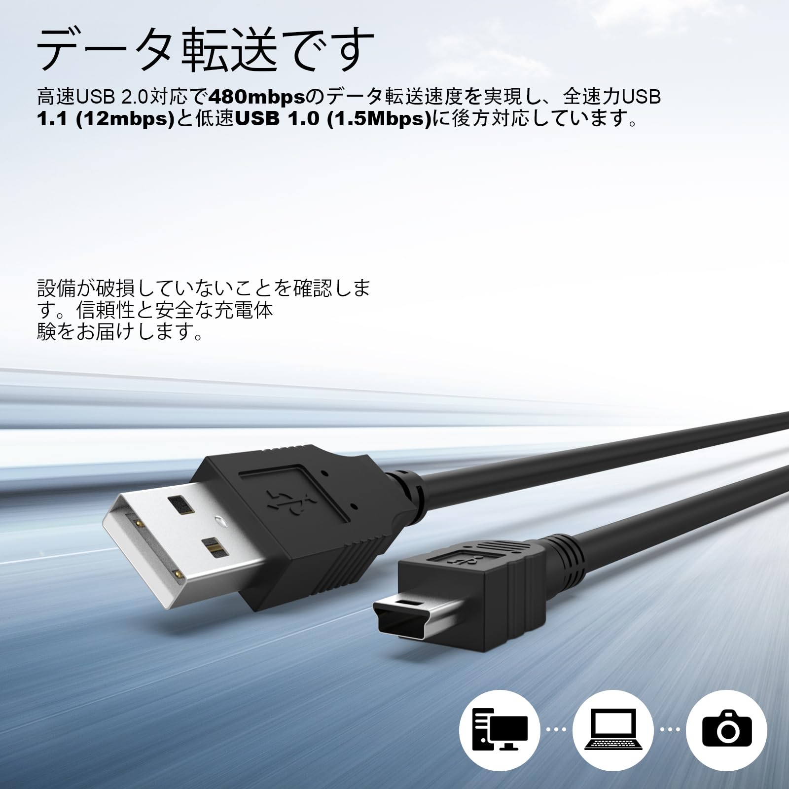 Amazon.co.jp: UC-E4 USBケーブル 1.5m 高速充電・データ転送 Nikon