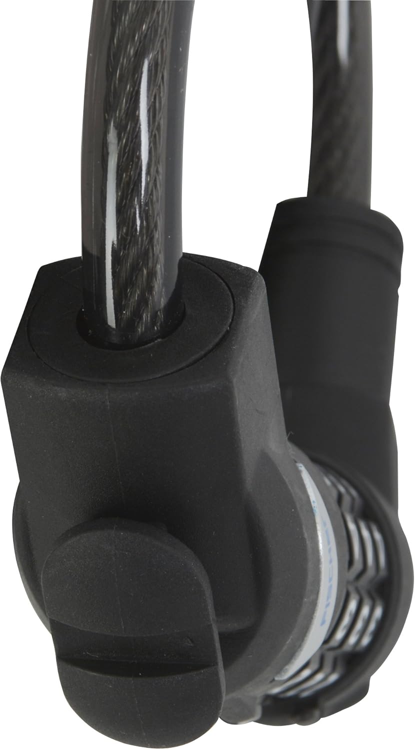 Fischer Spiral Lock Combination Bike Lock Length 120 cm Diameter 10 mm Black