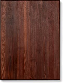 Boos Block Profi-Schneidebrett Massives Nussbaum-Holz – Lebensmittelecht – Mit Griff – Hackblock & Servierbrett – Walnuss – 61 x 46 x 4 cm