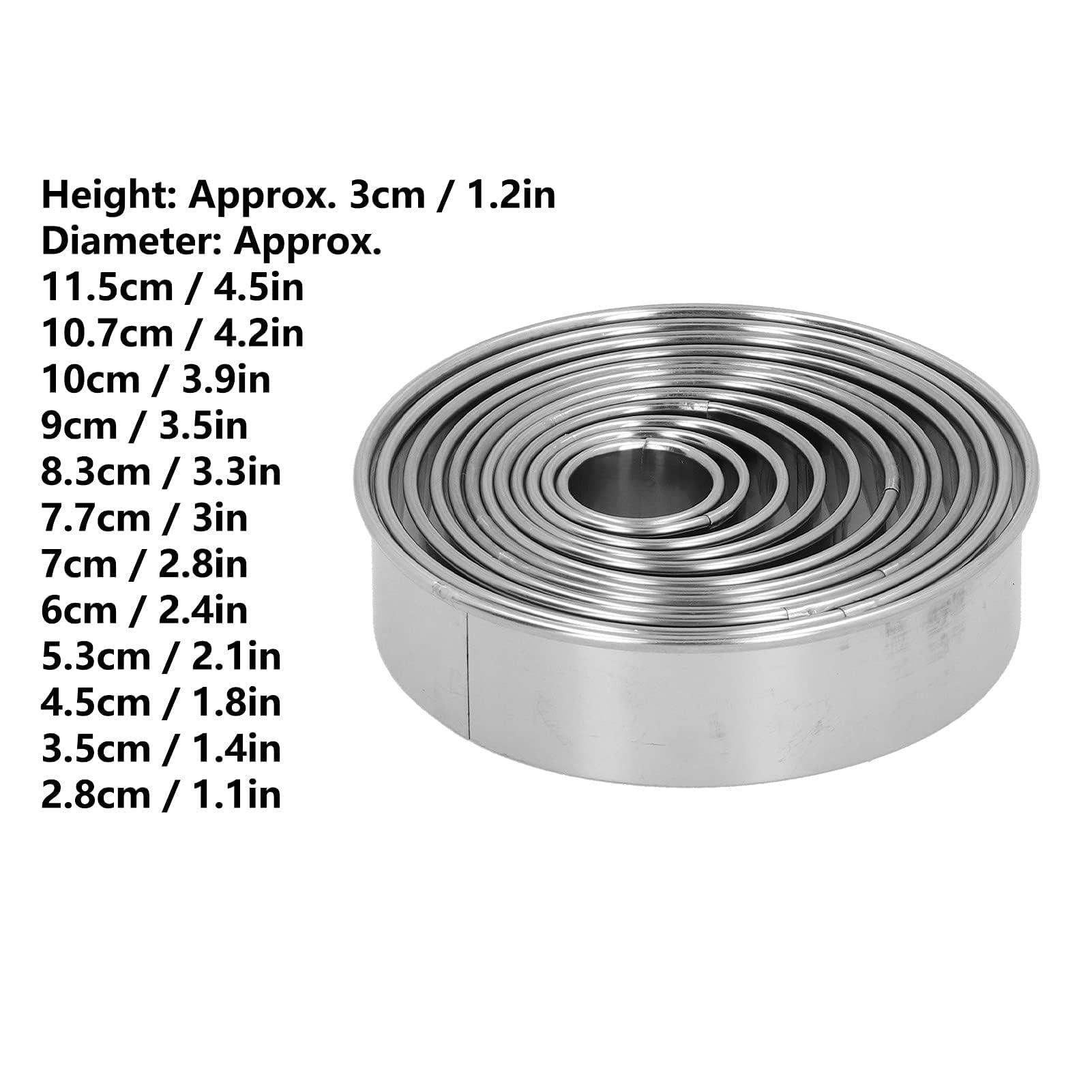 12Pcs Leather Cutting Dies Set, Leather Round Hole Puncher Circular Leather Cutting Mold Punching Die with Storage Box for Handmade DIY Leather Craft Leather Die Cutter