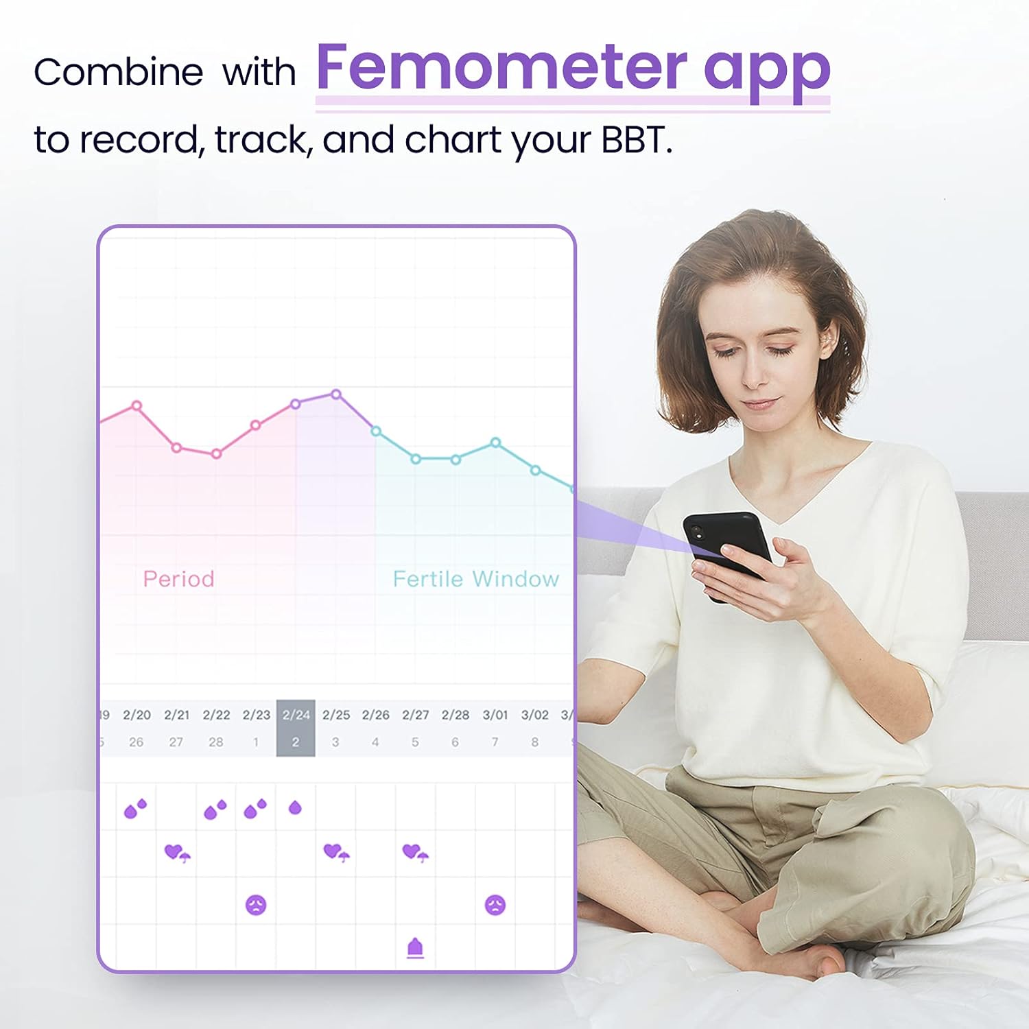 Digital Basal Thermometer, 1/100th Degree High-Precision Oral Thermometer with Memory Recall, Waterproof Body Thermometer for Fever, Accurate Digital Thermometer : Health & Household