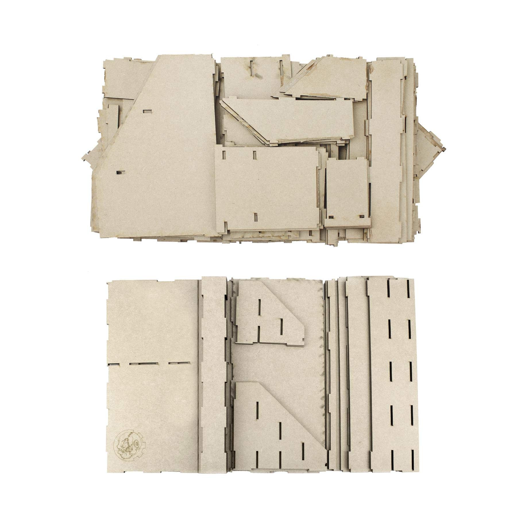 War World Gaming Modułowa stacja lakiernicza MDF zestaw 1 – zestaw podstawowy – miniaturowe malarstwo miniaturowe miniaturowe figurki diorama kolejowa dla hobbystów