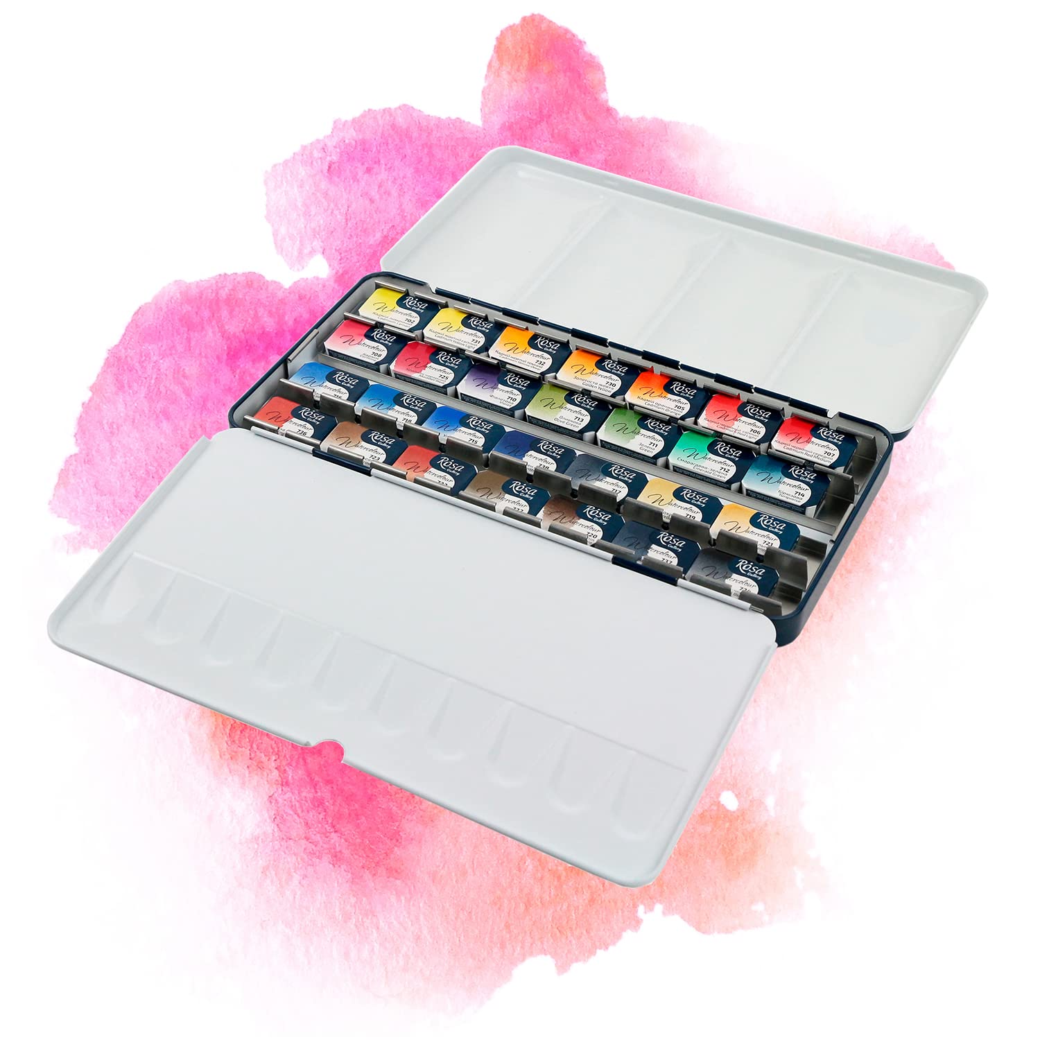 7 Artists Acuarelas Profesionales 28 Godets Сlásico Pintura Acuarela Set | Acuarela | Acuarela Profesional | Watercolor | Caja Acuarelas | Set Acuarelas | Acuarelas Solid | Kit Acuarelas