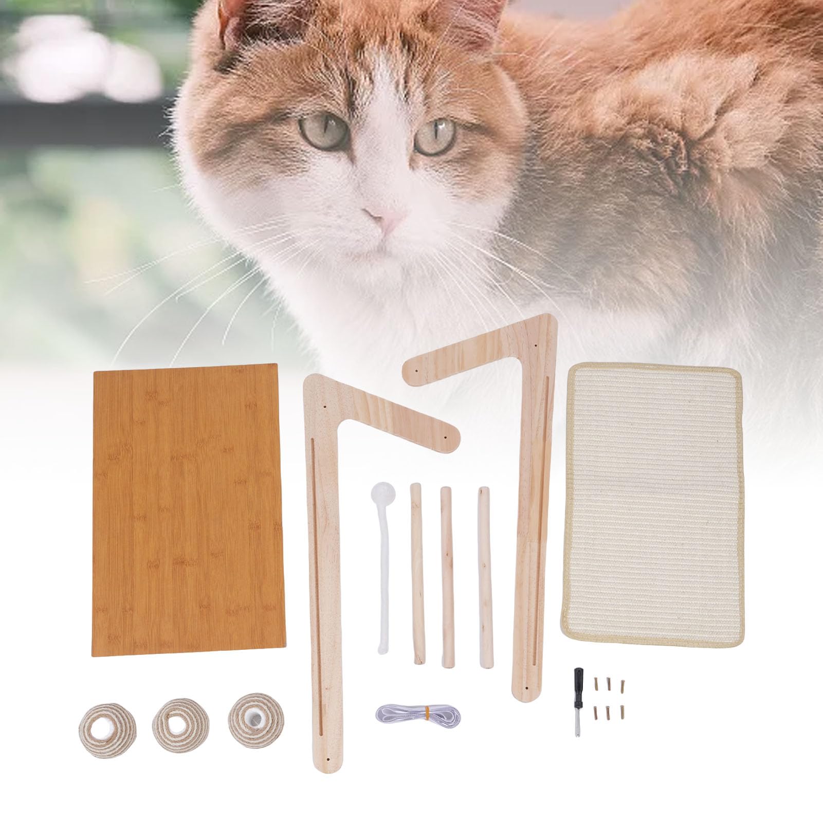 Generic Griffoir pour Chat Résistant à l'usure, Gain de Place, Protection des Meubles, Tapis à Gratter pour Animaux de Compagnie, Planche à Gratter Longue Durée pour Chats D'intérieur