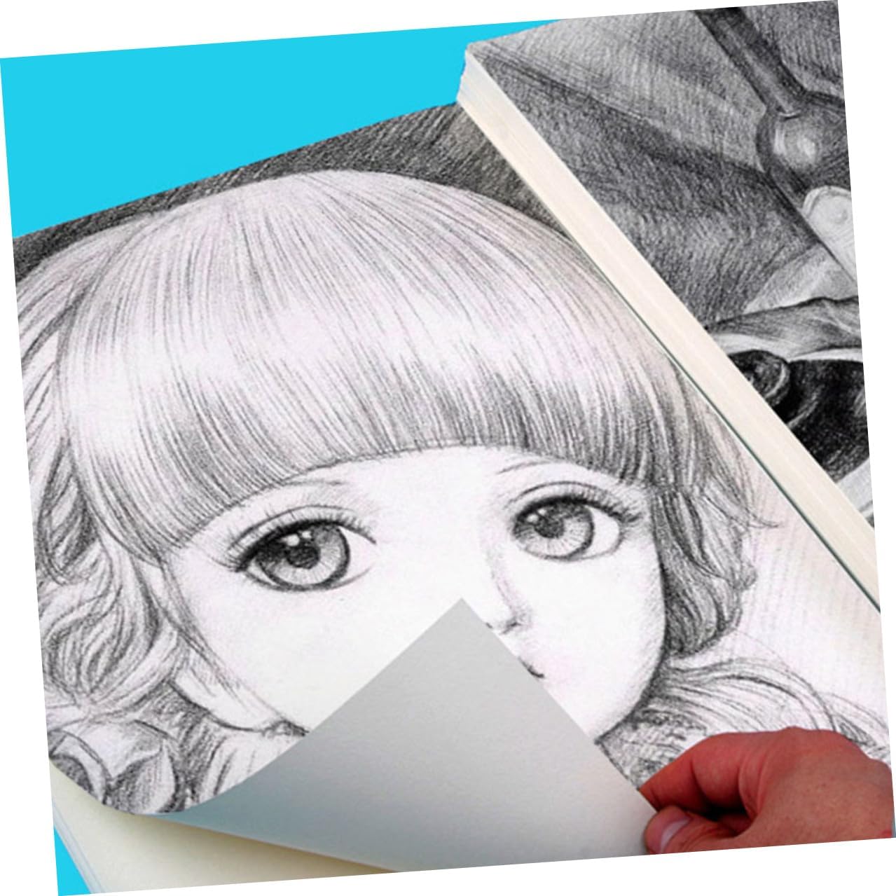 MUELODSIC 40 Sheets Thick White Art Paper for Adults Versatile Watercolor Drawing Suitable for Sketching Ink and Traditional Chinese Painting Portable and Cuttable Graffiti Paper