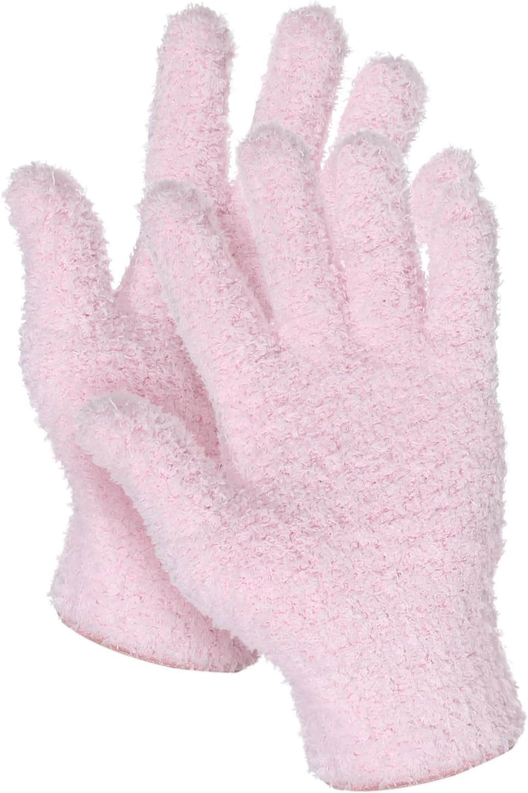 2 PCS Microfiber Gloves for Plants, Reusable Microfiber Dusting Gloves Washable Plant Dusting Glove Microfibers Mitt Cleaning Glove Cloth for House Kitchen Plants Cleaning Dust Car Blinds Lamps, Pink