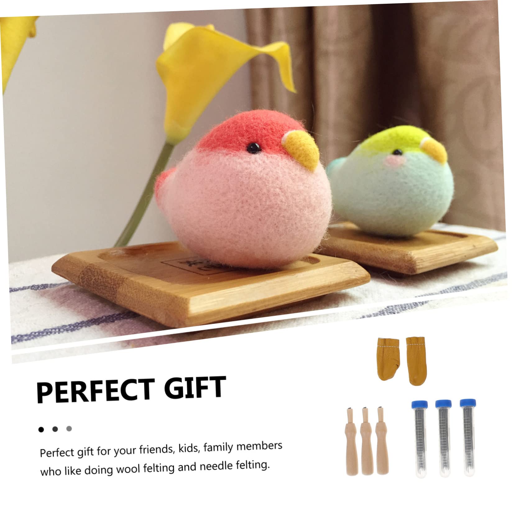 NUOBESTY 3sets Aghi Per Infeltrimento Della Lana Di Strumenti Per Fai Te Con Base Per Progetti Creativi Di Infeltrimento e Artigianato Sicuri e Resistenti
