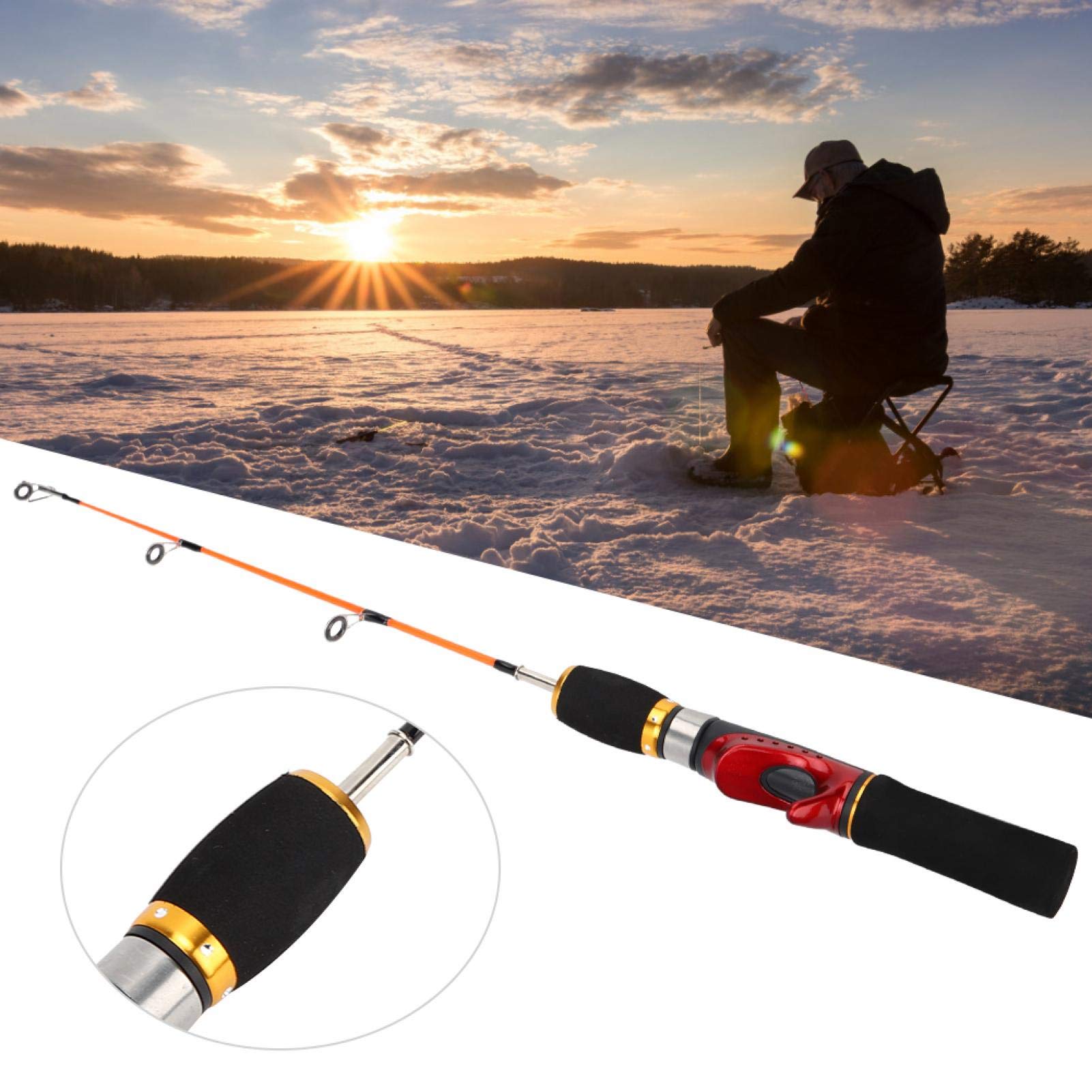 cornhuskers ice fishing pole 30.5cm/12in Rod Trout, Telescopic Fishing Rods, Fishing Poles Ugly Stick with 2 Sections for Spinning Fishing Rod : Sports & Outdoors Daiwa Millionaire 3r Baitcasting FMPR155 Upgrade your ice fishing Hook Type:18/0 Sandbar Tackle 
