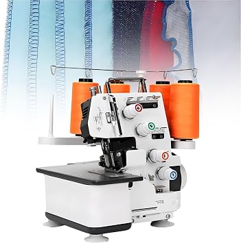 Industrial Serger Sewing Machine, Heavy-Duty Metal Frame Overlock With 3-4 Stitch Capability, Overlocker With LED Light, 1200 Stitches Per Minute