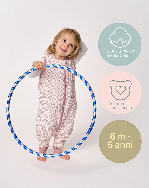 molis&co Sleeping Bag with Feet - Spring and Autumn Sleeping Bag - 1 Tog Sleeping Bag - Lightly Filled - 100% Cotton (Oeko-TEX 100) - Vichy Pink (2 Years) - 5