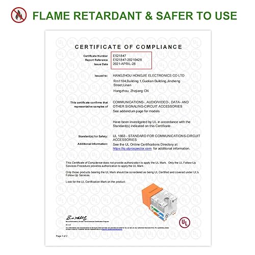 Miniatura 19 de VCELINK RJ45 Cat6 Keystone Jacks Slim Profile UL Listed 10-Pack, 90 grados Ethernet Punch Down Keystone Jack Adapter en verde