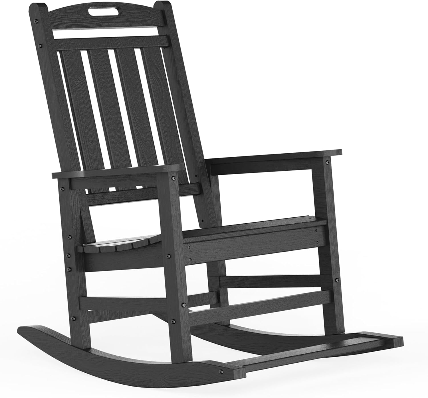 Amazon.com: LOUNZY Outdoor Rocking Chair, HDPE Patio Rocking Chair with ...