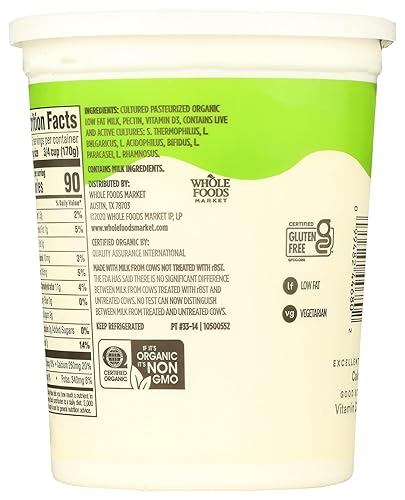 Miniatura 3 de 365 by Whole Foods Market, Yogurt Plain Low Fat Organic, 32 onzas