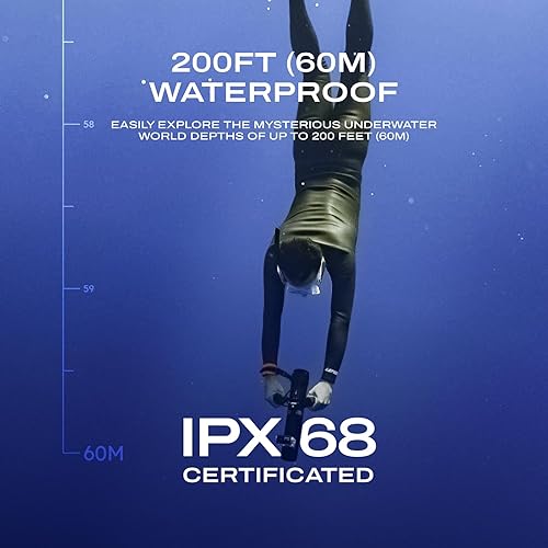 Miniatura 8 de LEFEET Patinete subacuático P1 Grado profesional Max 6.6 fts Super Power Mini, Soporte de cámara incorporado, Diseño modular se expande, Scooter de