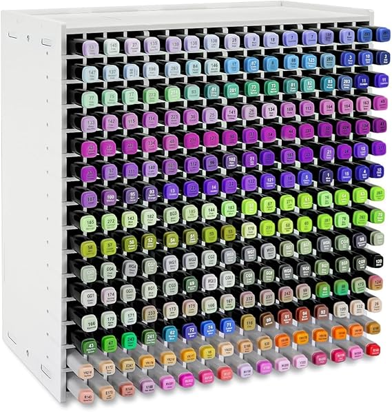 Amazon.com: Yrangee Marker Organizer, 240 Slots Marker Storage ...