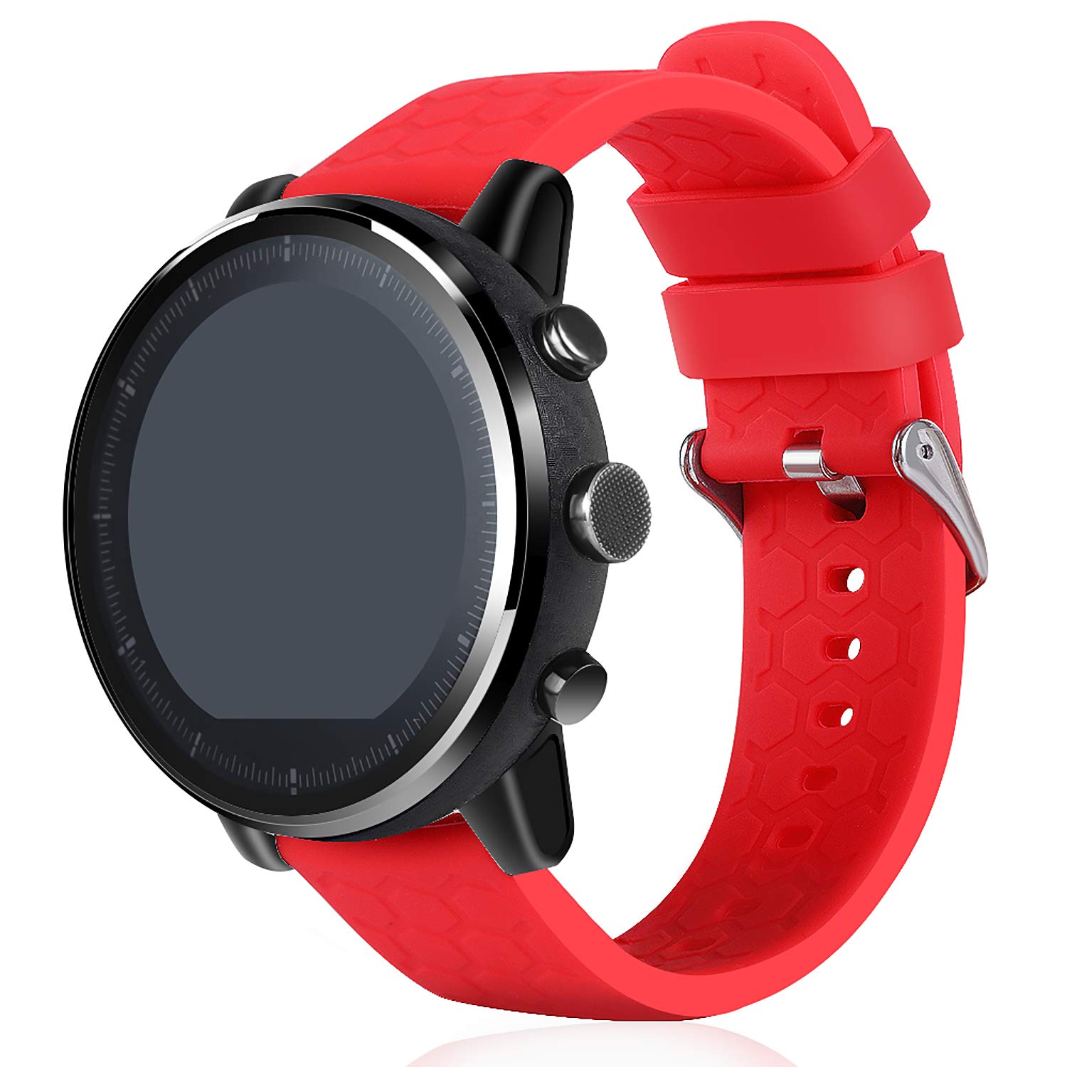 Cinturino di ricambio in silicone a sgancio rapido da 18 mm, 19 mm, 20 mm, 22 mm, con perni a sgancio rapido per smartwatch