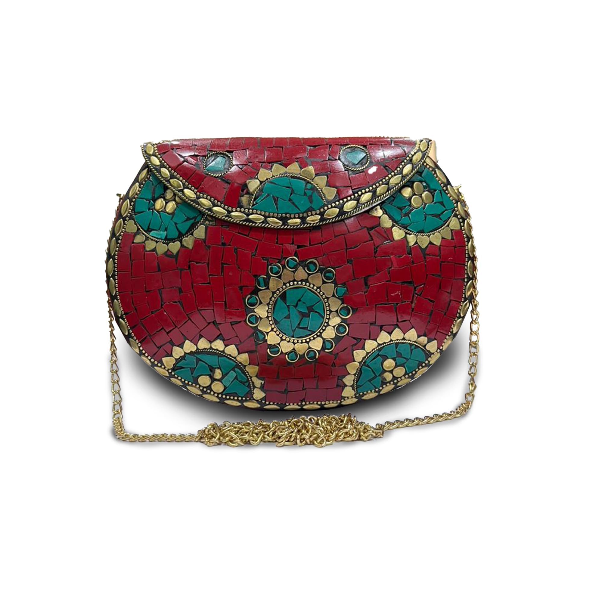 See full amazon price history chart for अyashilp Silver Shell Nacre Stone Bag - Ethnic Clutch with Antique Purse Design and Mosaic Metal Purse for Girls/Women (Red Metal) अyashilp Silver Shell Nacre Stone Bag - Ethnic Clutch with Antique Purse Design and Mosaic Metal Purse for Girls/Women (Red Metal) (B0CKBTD853) Amazon Price History, Amazon Price Tracker