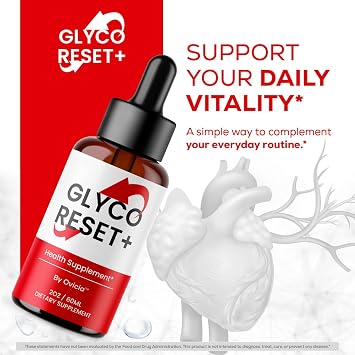 (5 Pack) Glyco Reset Drops - Official GlycoReset Oral Liquid Drop Advanced Premium Formula Support Maximum Strength, Natural Ingredients Vitamins for Overall Health & Wellness, 5 Bottles for 5 Months
