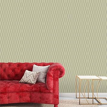 Asian Paints EzyCR8 3D Wallpapers Seamless Textures-Flax Yellow|Self Adhesive Wallpaper (45x300cm)| DIY Wall Decor|Water-Resistant|Living RoomPuja Room| Multi Surface Application, Kids Room,Play Room