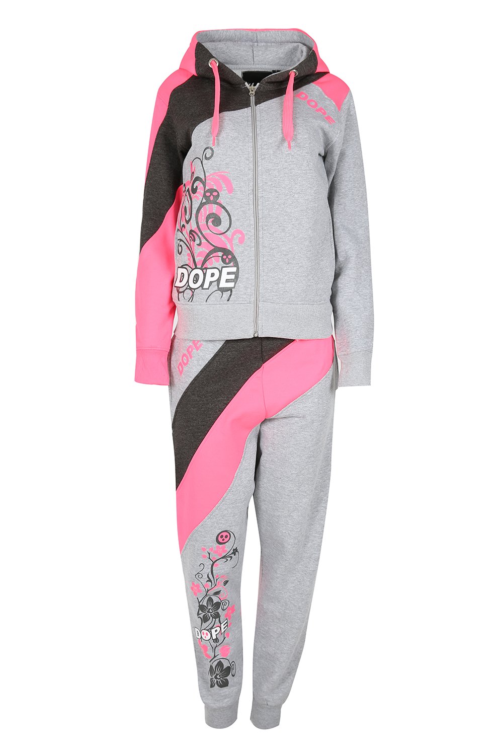 Dope Sport Dope Sweatpants Malaika Womens Fleece Piece Set Dope Tracksuit  Ladies Joggers