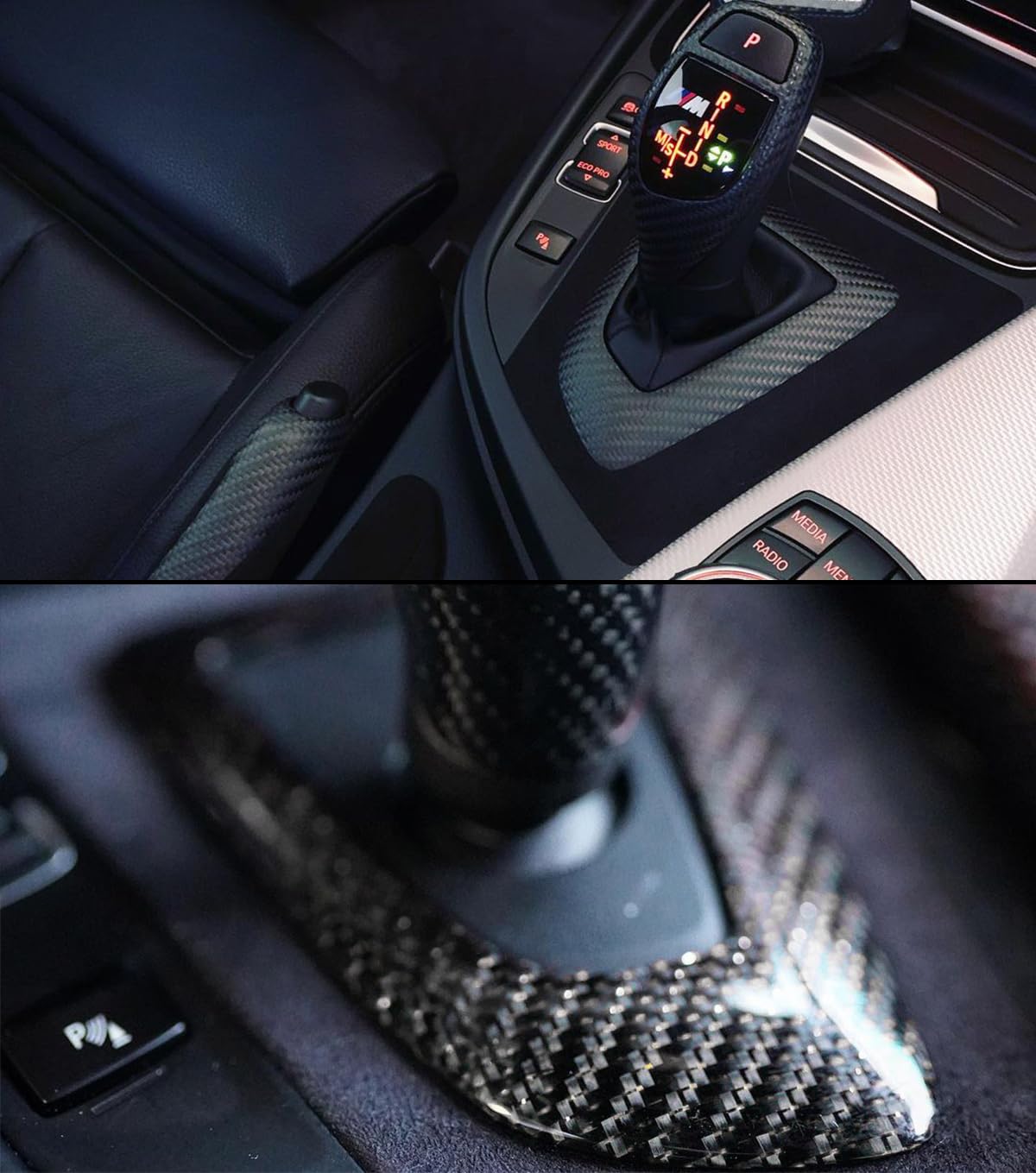 Amazon.com: Real Carbon Fiber Suede Interior DCT Shift Gear