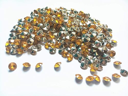 Miniatura 6 de Liying Diamante acrílico, 2000 piezas de cristales redondos de confeti de imitación de 0.3 pulgadas, gemas del tesoro para dispersos de mesa,