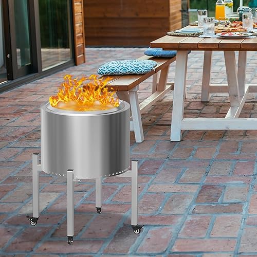 Miniatura 7 de Soporte universal para fogata individual para estufa individual, hoguera, hoguera Yukon, soporte ajustable para hoguera individual de 15 a 29