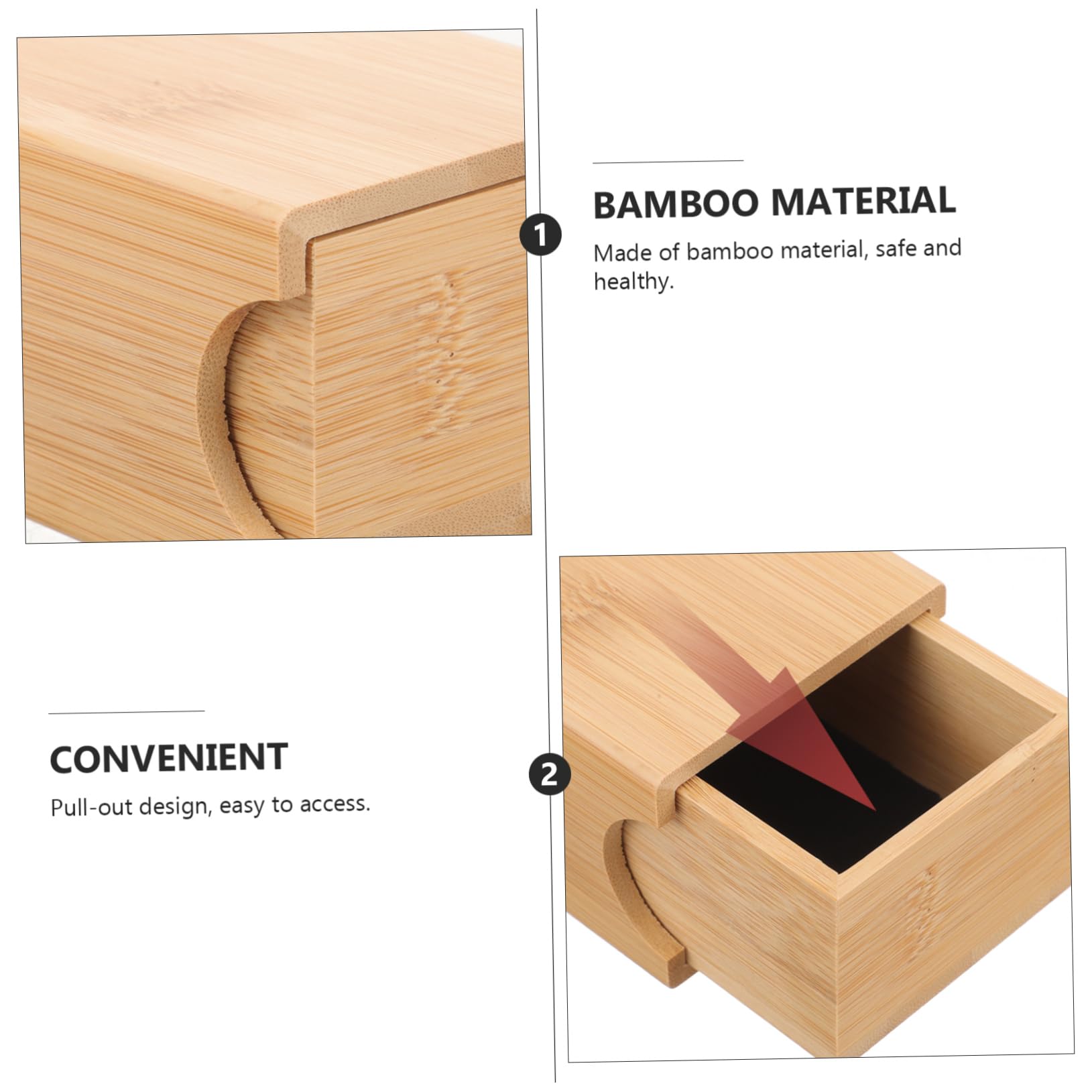 BESTYASH Custodia per occhiali in bambù e legno Occhiali da sole In piedi catena portaocchiali retrò portaocchiali vintage custodia rigida per occhiali da donna astuccio per occhiali