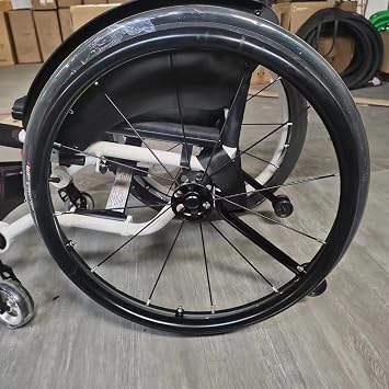 Hcduvso Wheelchair Cover, 22/24in Wheelchair Push Rim Covers, 1 Pair Non-Slip Wear-Resistant Hand Push Cover, Wheelchair Accessories,Black-22in