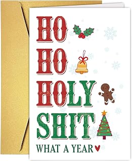 Funny Snarky Christmas Card For Women Men Friend