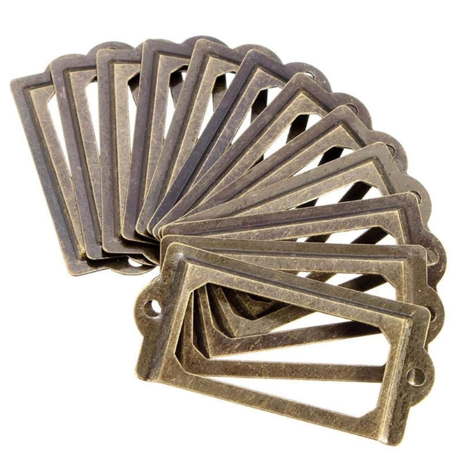 12Pcs Antique Brass Metal Hinges, Furniture Handles and Knobs, Hardware Tools