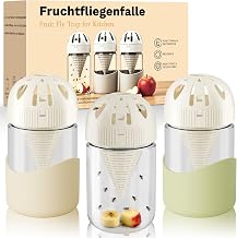 CLOPAE 3 x Indoor Fly Trap, Anti Midge for Kitchen, Fly Catcher, Safe for Children and Pets – Reusable – Dishwasher Safe