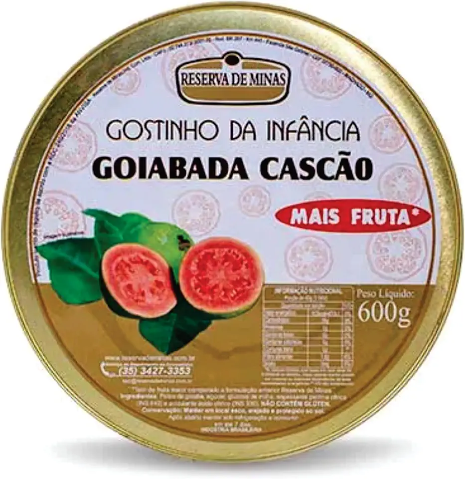 Goiabada Cascão 600g Reserva de Minas - Gostinho Da Infância
