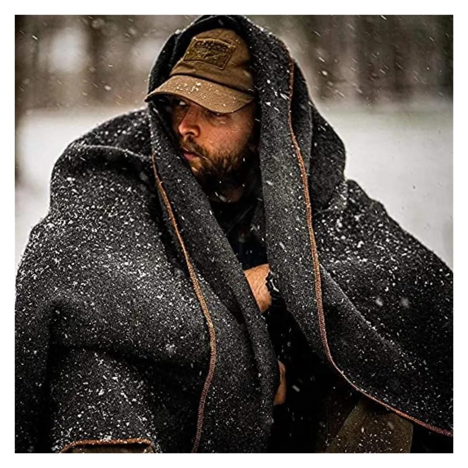Coperta calda e spessa, lavabile, ideale for campeggio, stadio, picnic, auto da viaggio e kit di sopravvivenza Bushcraft