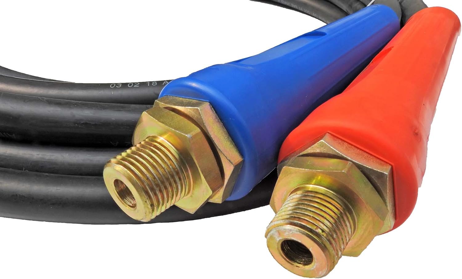 Road King Straight AIR LINE Hose Set Truck and Trailer Set with DURA-Grips, 15' Length