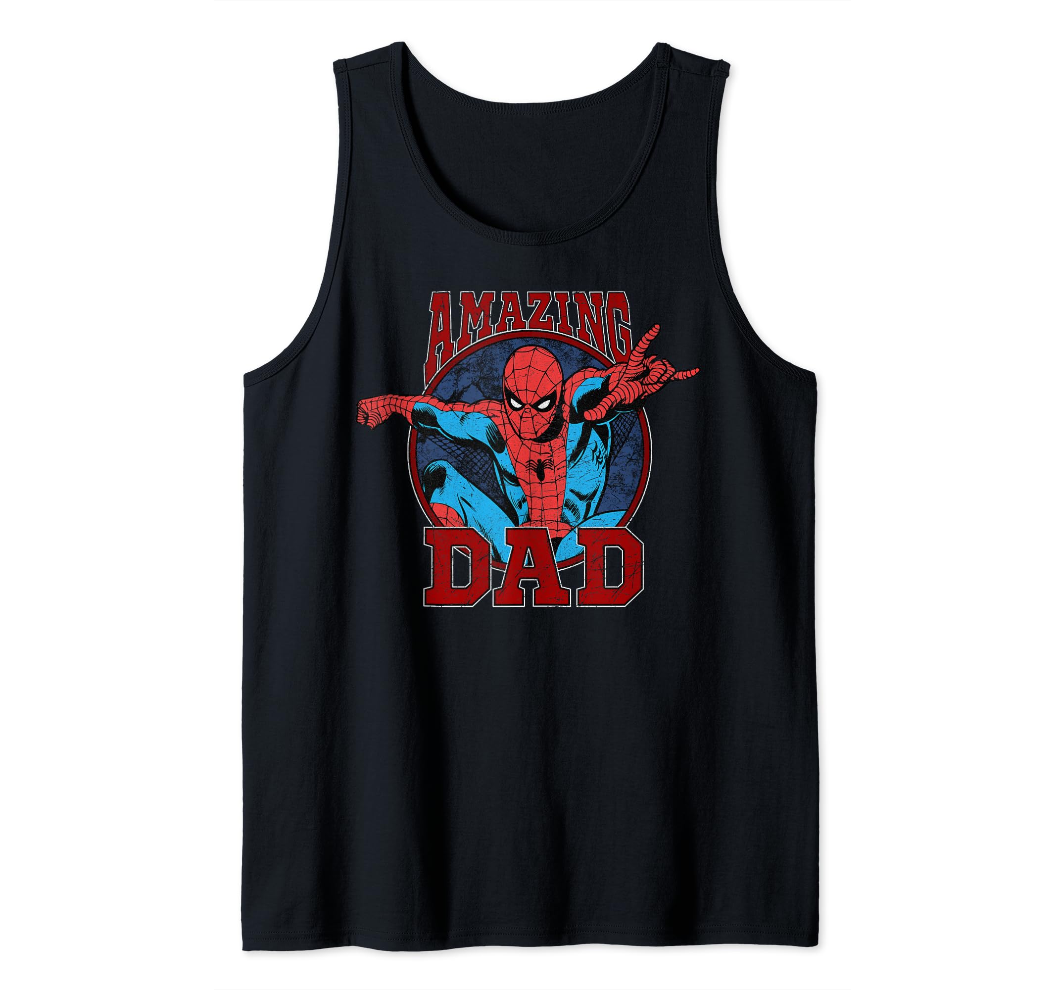 Marvel Spider-Man Amazing Dad Vintage Portrait Father's Day Tank Top