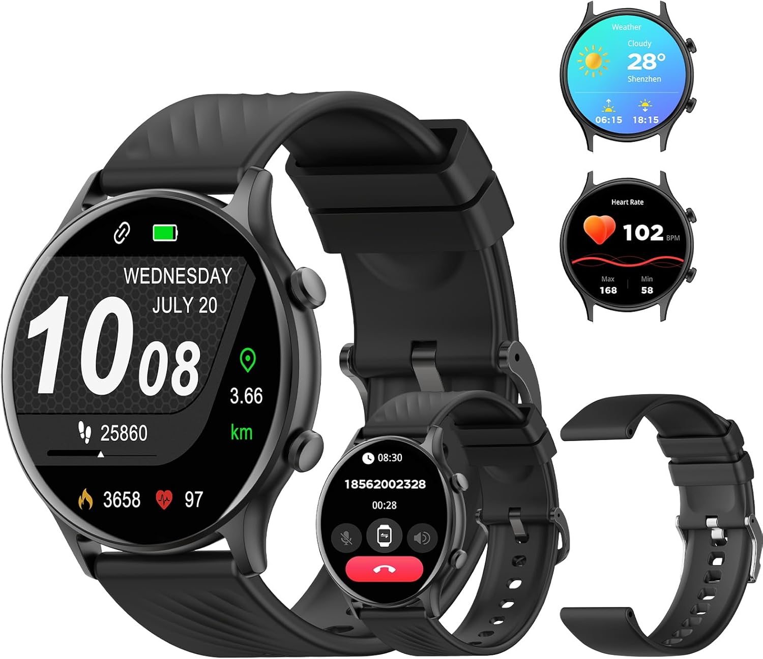 PEJE Smart Watch, 1.39″ Smart...