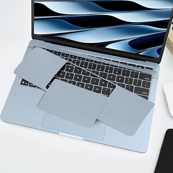 McStorey MacBook Air 15.3 İnç Trackpad Koruyucu ve Palm Koruyucu A2941 A3114 A3241 A3448 Uyumlu M2 M3 M4 M5 Avuç İçi Koruma Setİ Gök Mavisi