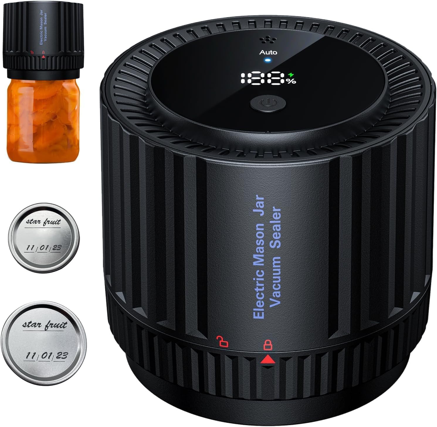 Vacuum Sealer Jars Electric Mason Jar Vacuum Sealer for Wide Mouth and